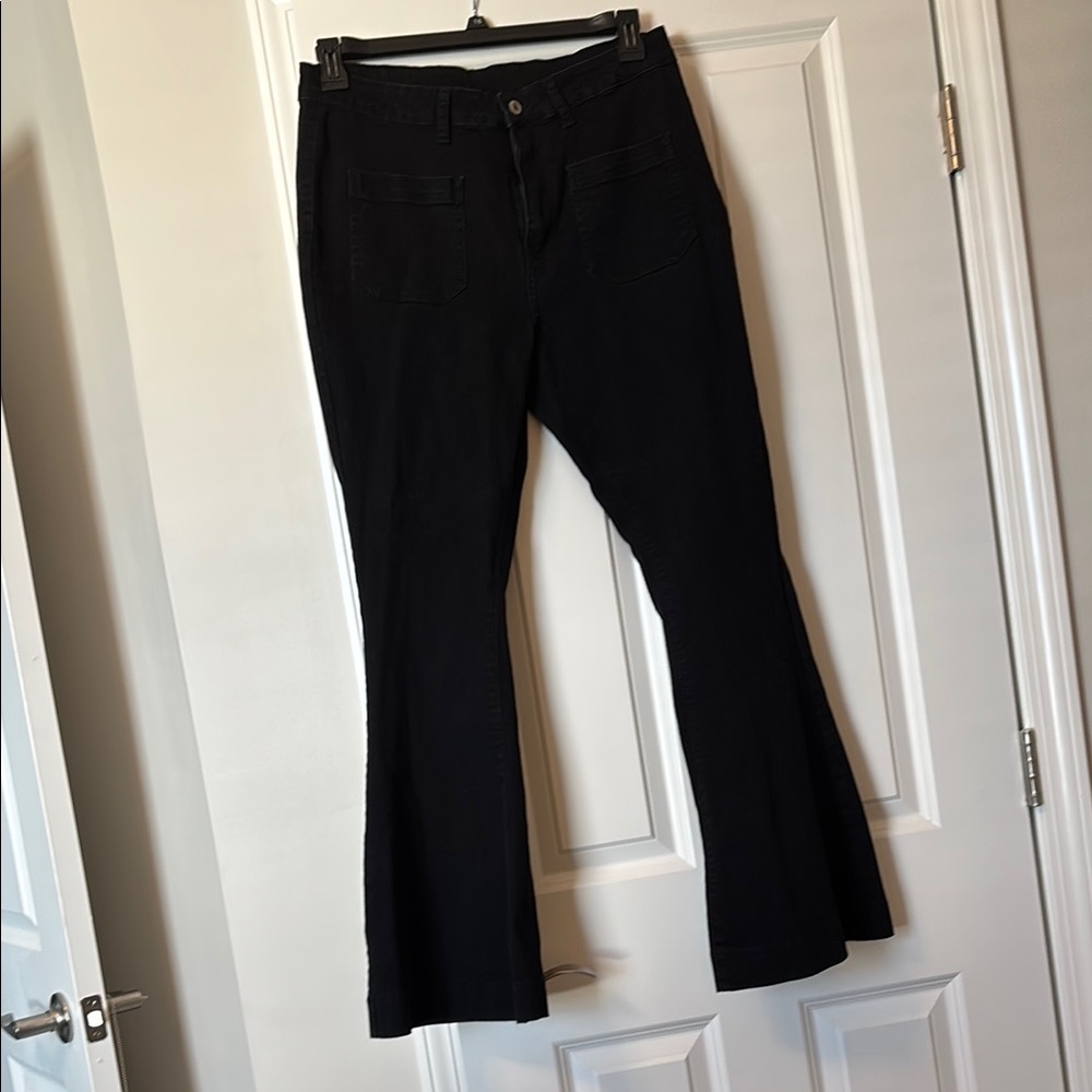 Classic Black Flared Women's Pants
